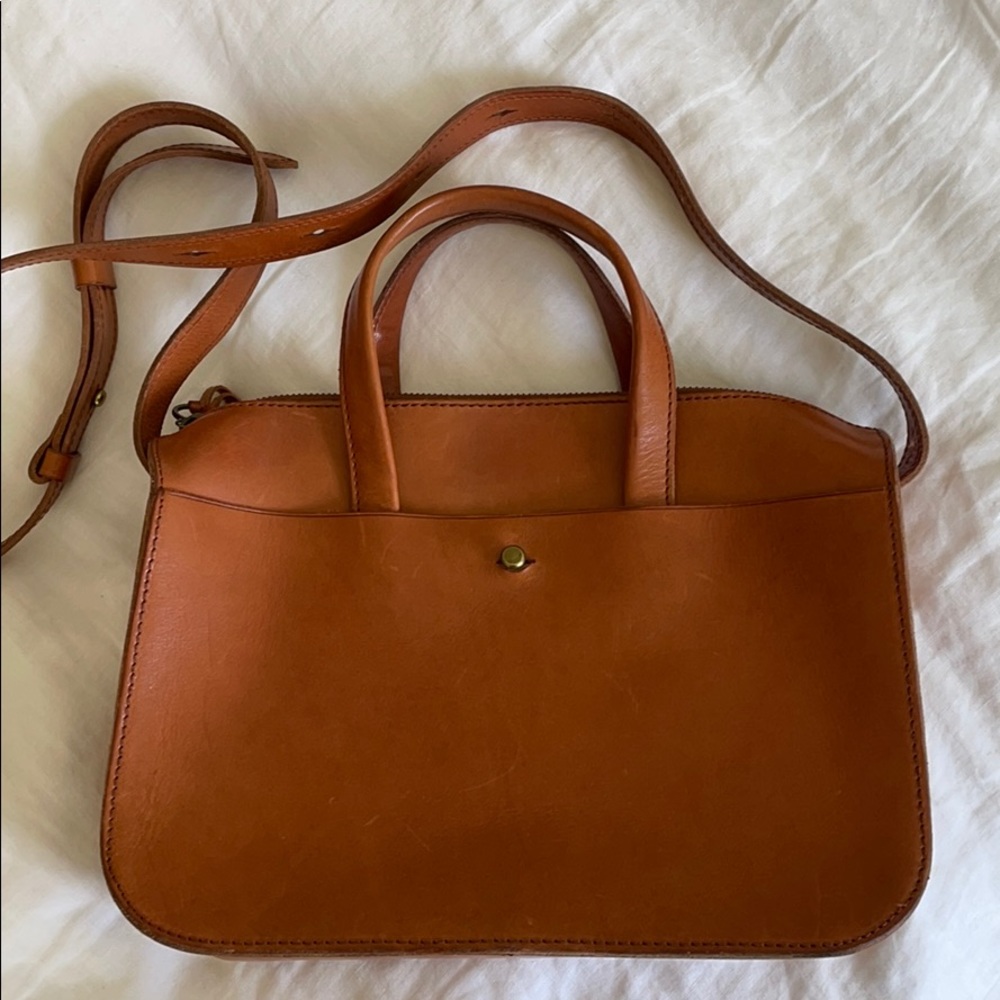 Madewell Crossbody sat her - honey leather